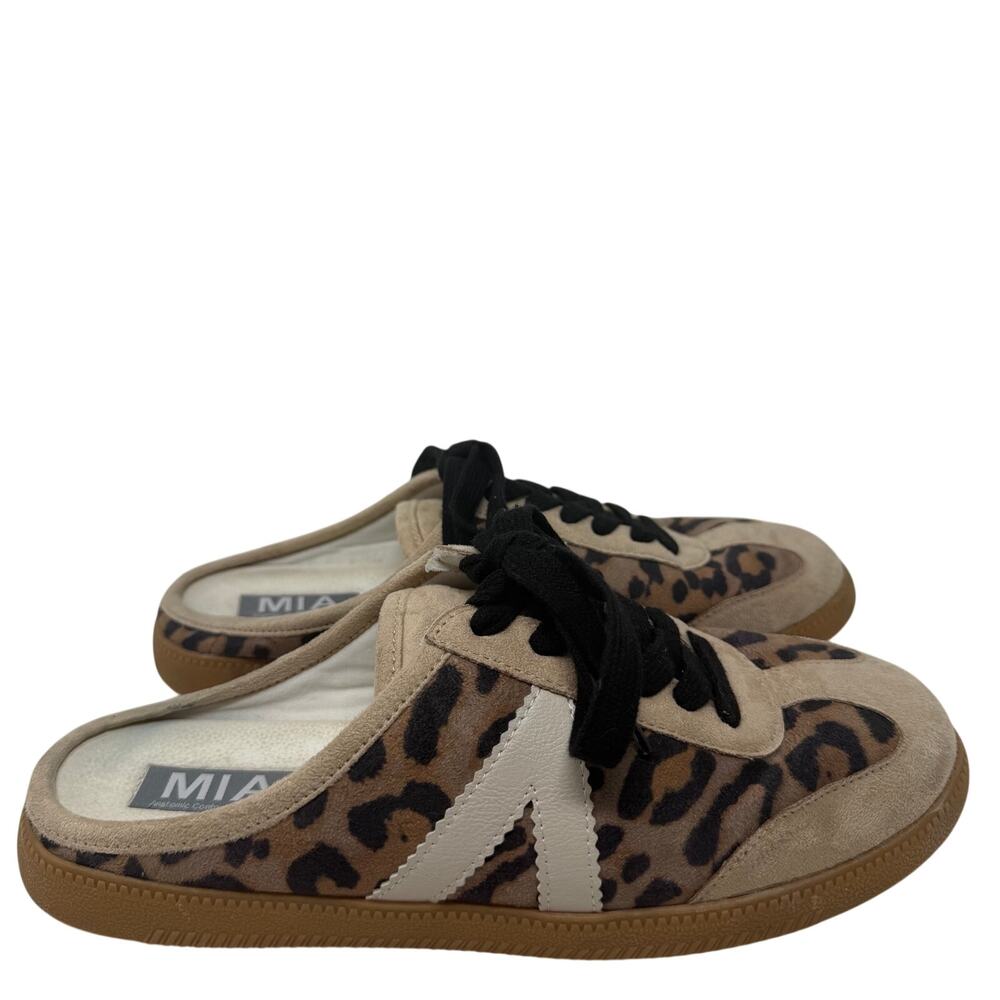MIA Baron Slip On Leopard Sneaker Womens Size 7